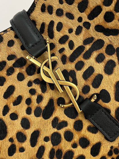 2026 LE 5 À 7 Soft Small Leopard-Print Horsehair Shoulder Bag 713938AAD0J2790