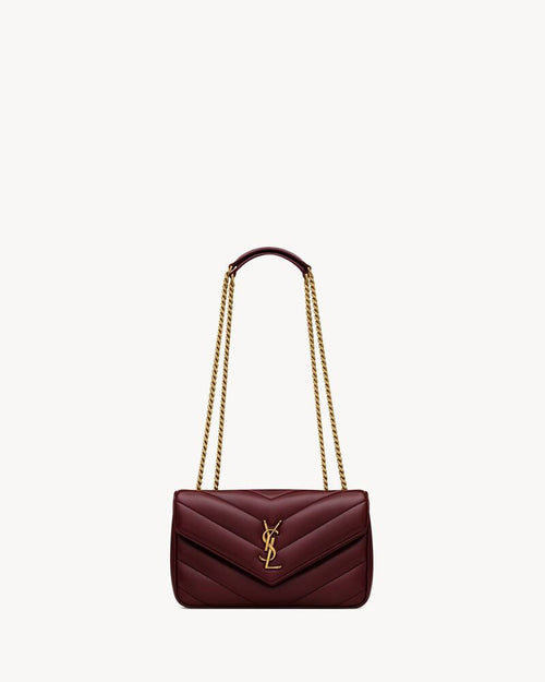2026 Loulou Series Medium Deep Burgundy Lambskin Shoulder Bag 801439AAEAX6197