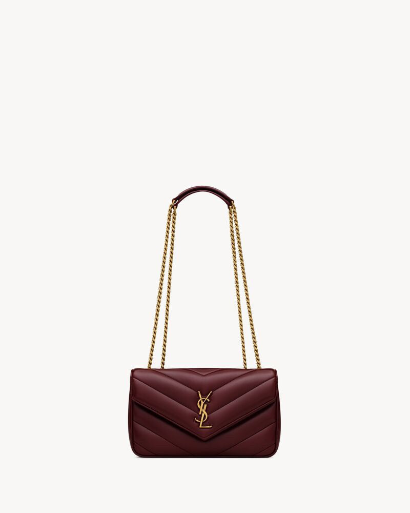 2026 Loulou Series Large  Deep Burgundy Lambskin Shoulder Bag 803541AAEAX6197