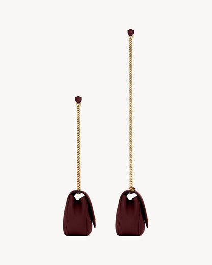 2026 Loulou Series Medium Deep Burgundy Lambskin Shoulder Bag 801439AAEAX6197