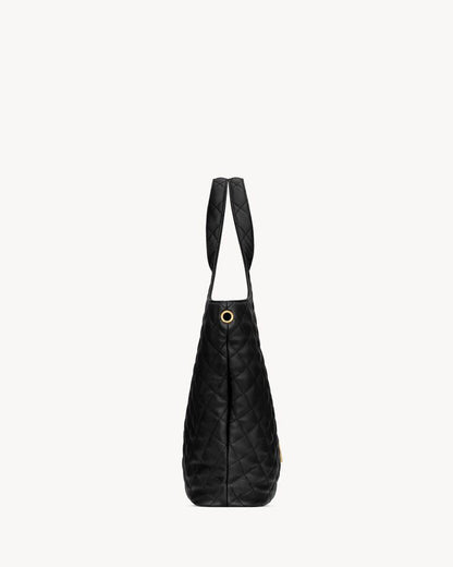 2026 ICARE Black Quilted Lambskin Extra-Large Tote Bag 698651AAANG1000