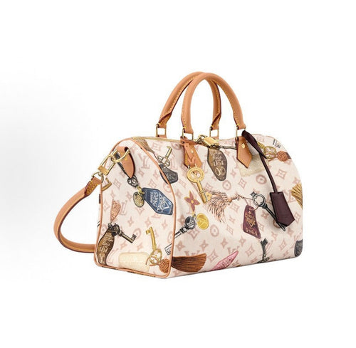 2026 Light Beige Monogram Canvas Speedy 30 Soft Handbag (Getaway Limited Edition) M29377