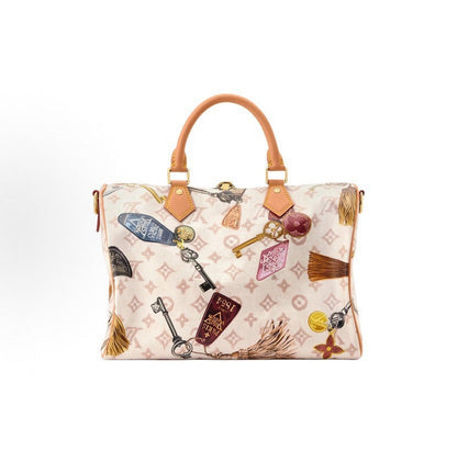 2026 Light Beige Monogram Canvas Speedy 30 Soft Handbag (Getaway Limited Edition) M29377