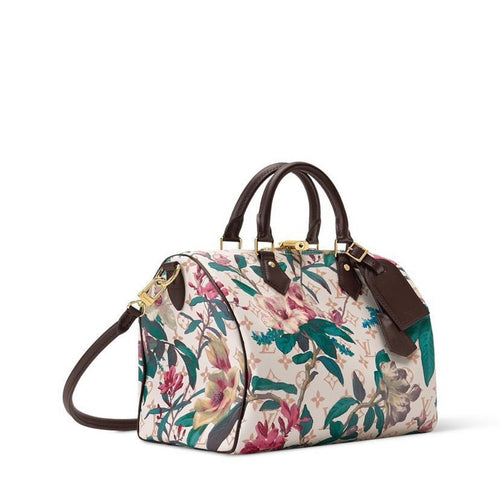 2026 Coated Printed Canvas Speedy Soft 30 Handbag M29066